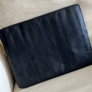 Madewell The Leather Laptop Case, TRUE BLACK, no longer sold